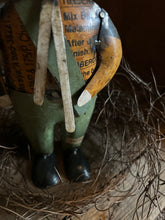 Load image into Gallery viewer, Metal Snowman Orange and Green