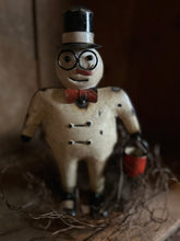 Load image into Gallery viewer, Metal Snowman Holding Bucket