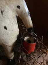 Load image into Gallery viewer, Metal Snowman Holding Bucket