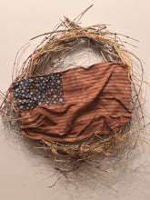Load image into Gallery viewer, Prim American Flag Homestead Wreath
