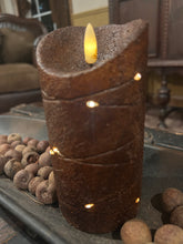 Load image into Gallery viewer, Rused wire wrapped Pillar Candle