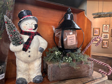 Load image into Gallery viewer, Snowman Statue with Pipe