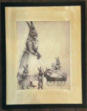 Load image into Gallery viewer, Mamma Bunny and babies Print