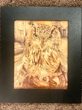 Load image into Gallery viewer, Owl Autumn Art