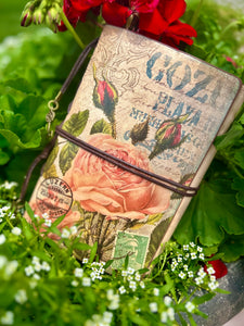 Vintage Cabbage Rose Journal