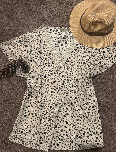 Bougie Boutique Coffee Bean Floral Shirt