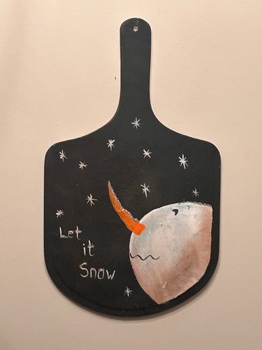 Snowman Bread Board