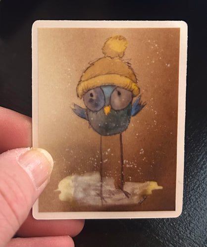 Winter Hi Bird Sticker