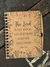 Load image into Gallery viewer, The Lord is my Rock Scripture Notebook