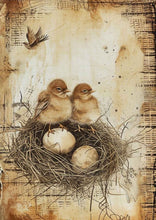 Load image into Gallery viewer, New Parents Nest watching Print