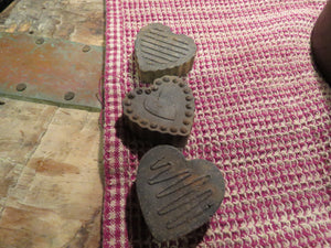 Blackened Bees Wax Heart Bowl fillers