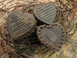 Blackened Bees Wax Heart Bowl fillers