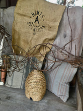 Load image into Gallery viewer, Straw Bag Burlap Sack Primitive Decor Grain Sack, burlap, Bemis A Brand