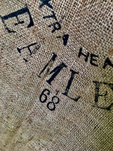 Load image into Gallery viewer, Straw Bag Burlap Sack Primitive Decor Grain Sack, burlap, Bemis A Brand