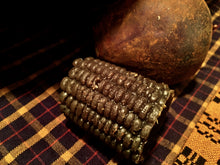 Load image into Gallery viewer, Colonial Primitive Decor, Sweet Blackened Bees Wax Corn Cob Bowl Filler